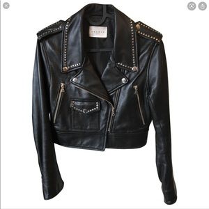 Sandro Cropped Biker Jacket